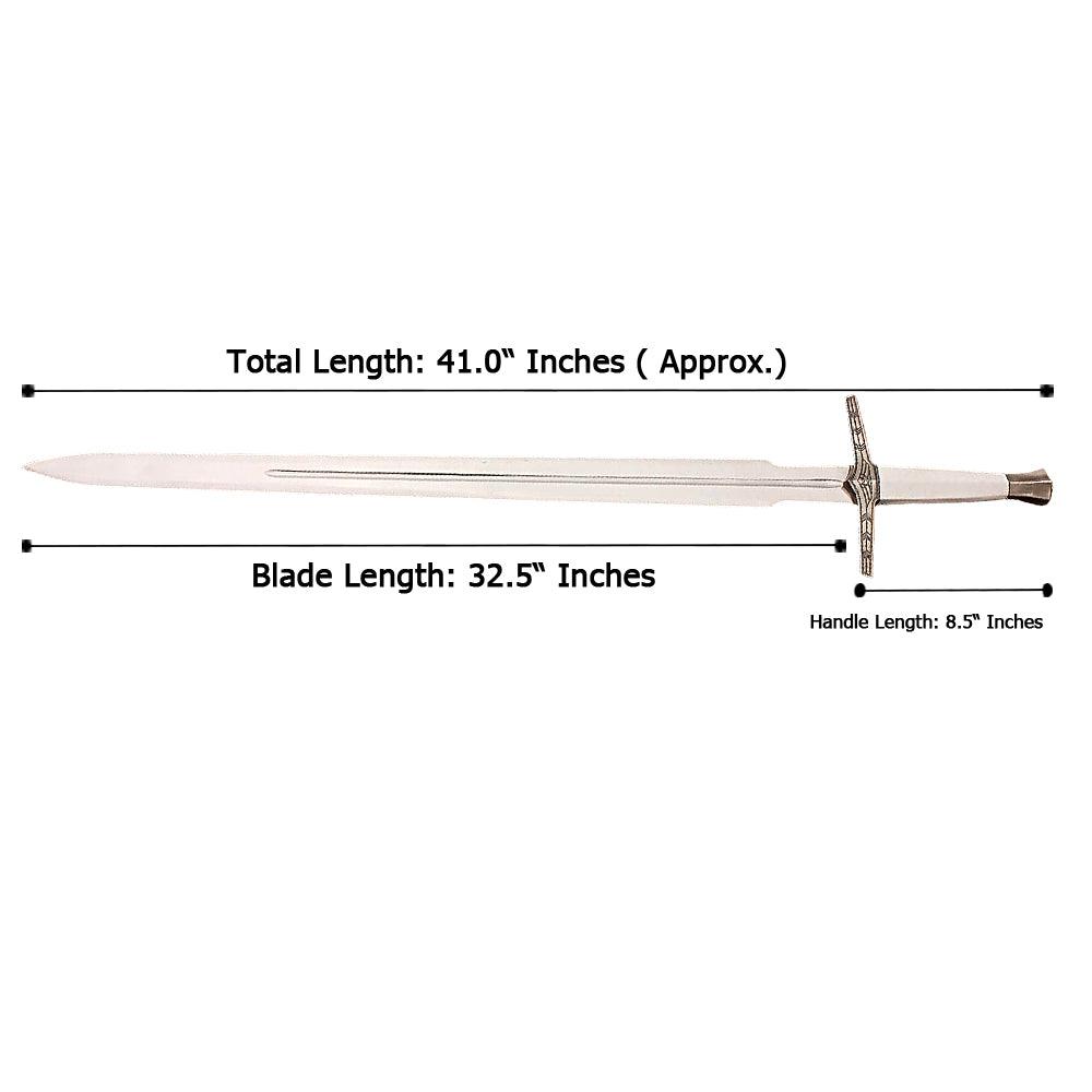Witcher Silver Sword Witcher 3 Sliver Sword Killer Blade Fantacy Swords Movie Replica Stainess Steel Scabbard - propswords