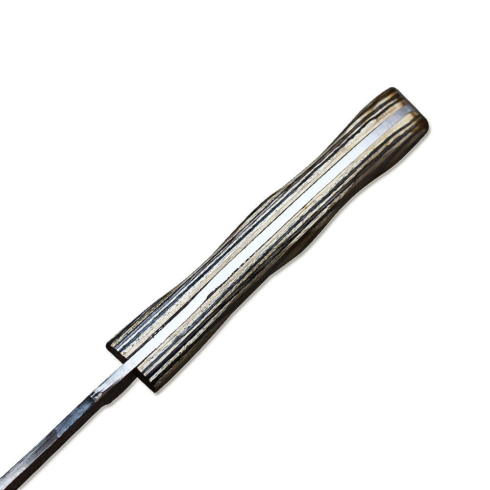 Handmade Damascus Steel Full Tang Tracker Knife With Leather Sheath-Survival, Hunting, Bowie, Outdoor - propswords