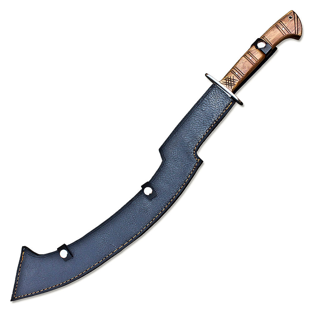 26" Custom Handmade Stainless Steel Khopesh Sword - Ancient Egyptian Sword With Sheath - propswords