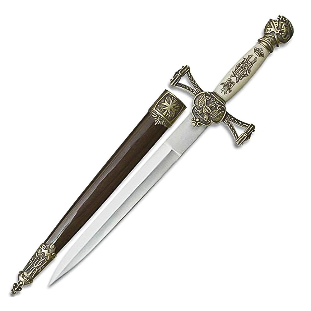 14” Medieval Short Sword With Scabbard - propswords
