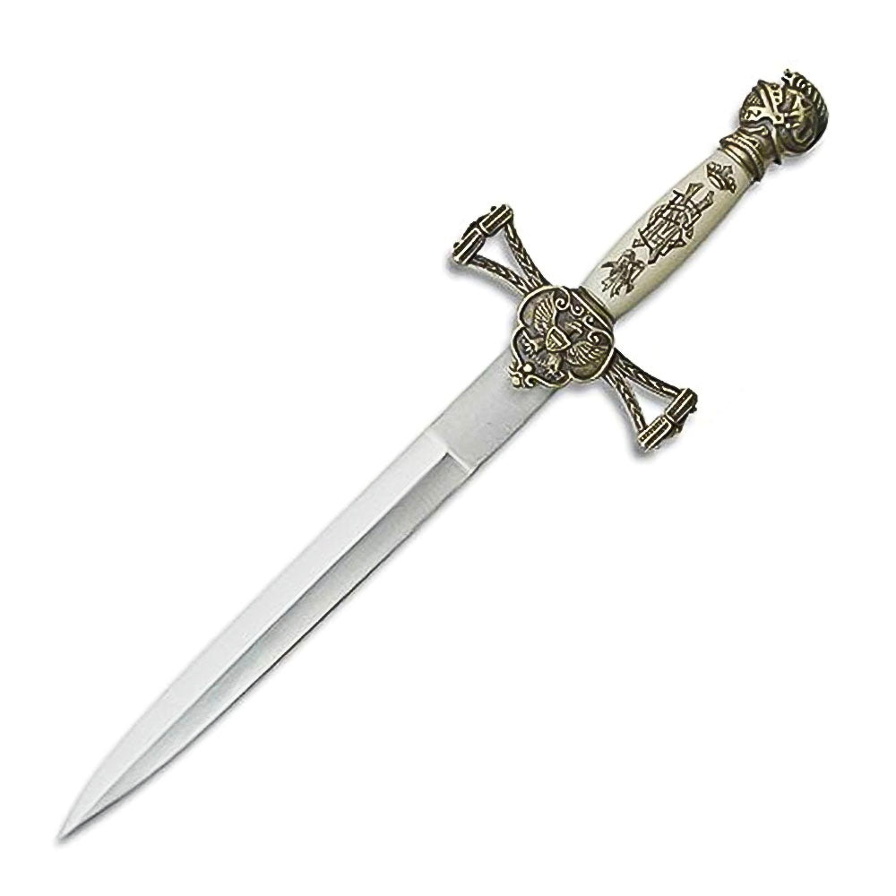 14” Medieval Short Sword With Scabbard - propswords