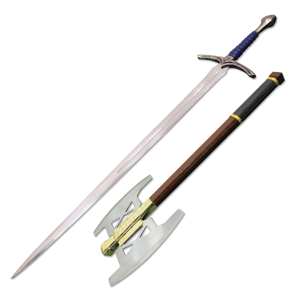 Glamdring Sword of Gandalf & Gimli Battle Axe Gold From Lord of The Rings - propswords