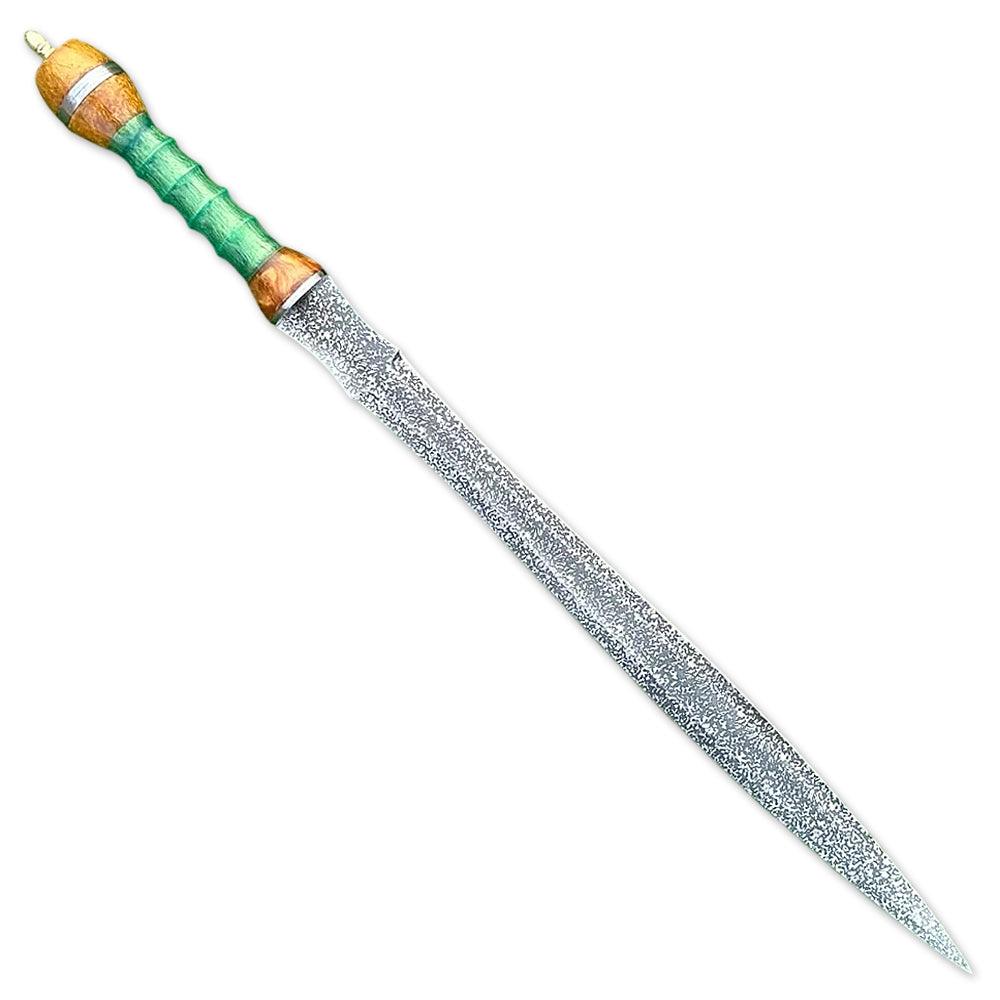 Handmade Stainless Steel Medieval Roman Gladius Historical Sword With Leather Sheath - propswords