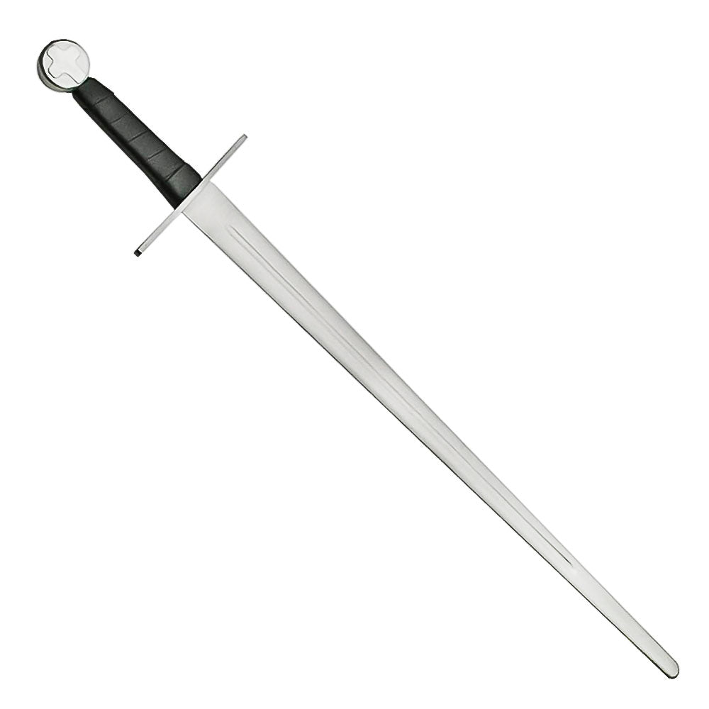 40”Handmade Stainless Steel Medieval Cross Battle Ready Sword - propswords