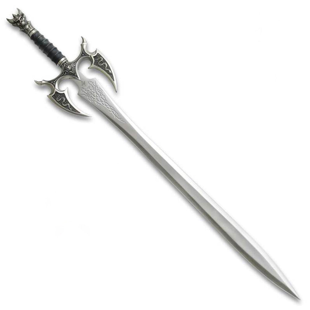 37" Handmade Stainless Steel Kilgorin The Sword OF Darkness With Wall Plaque - propswords