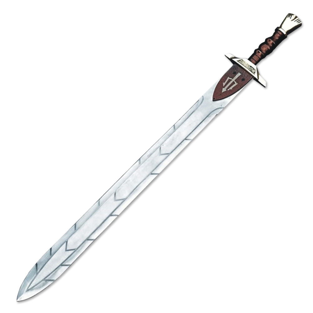 30" Handmade Stainless Steel Percy Jackson Riptide Sword With Leather Sheath - propswords