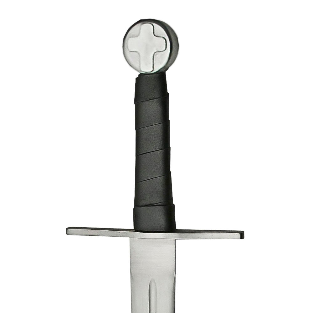 40”Handmade Stainless Steel Medieval Cross Battle Ready Sword - propswords