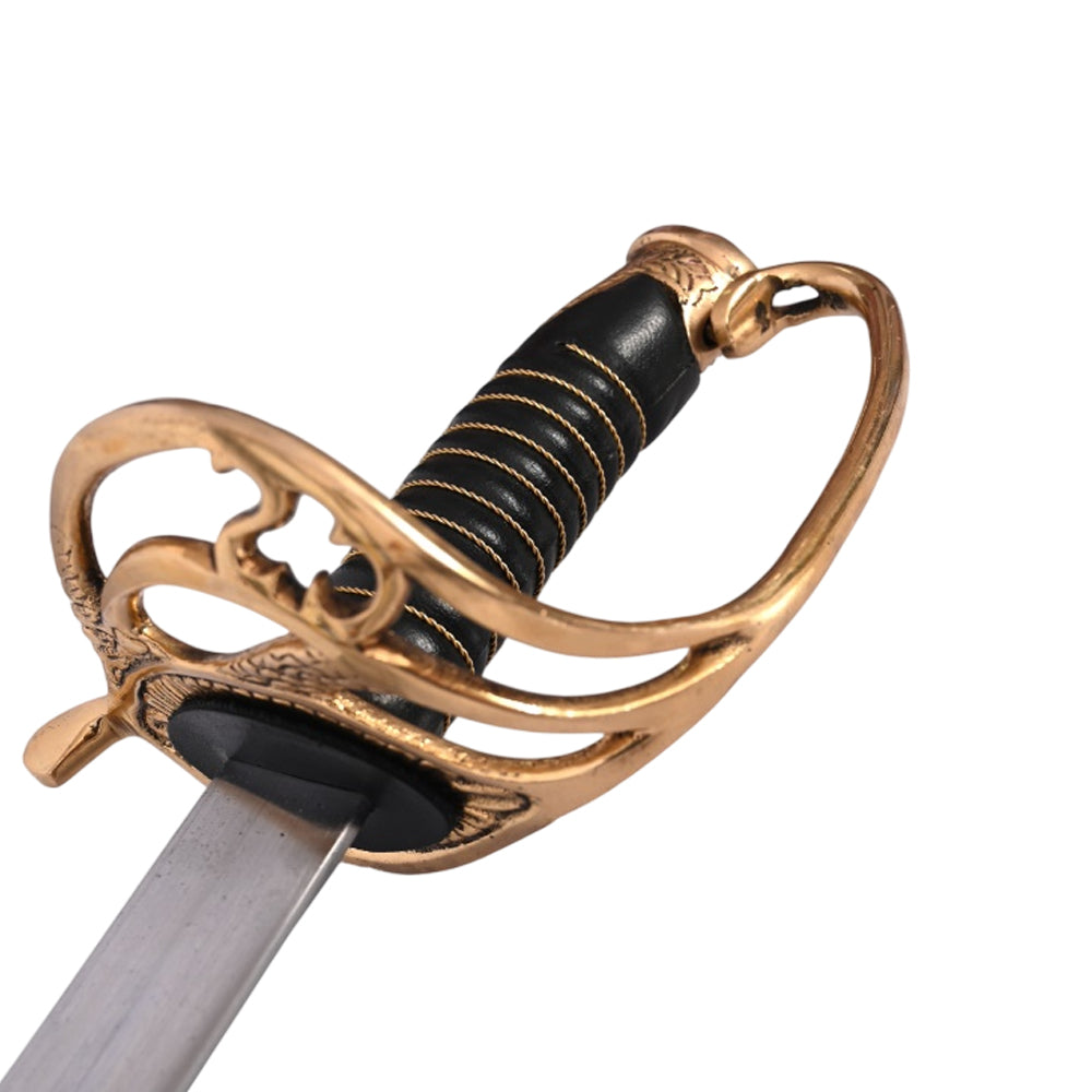 40.5 Inches Overall Shelby Officers Civil War Sword. Includes steel scabbard.