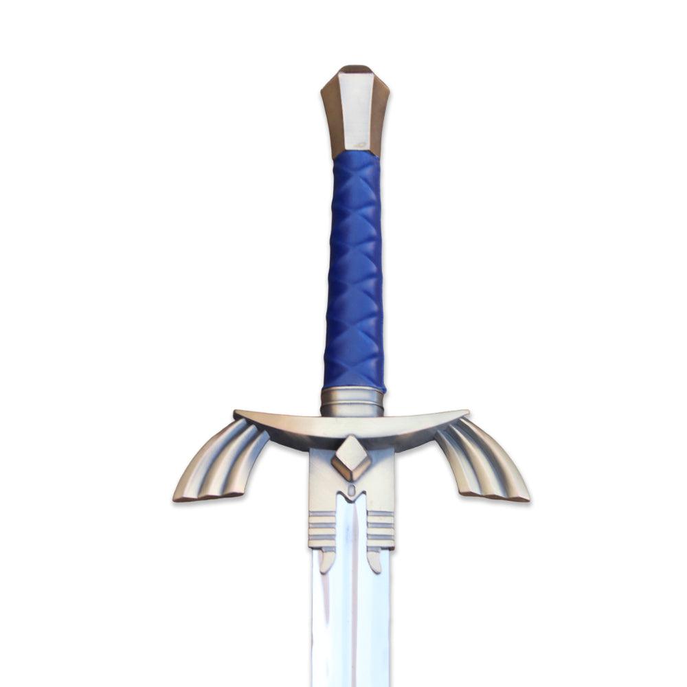 Deluxe zelda real sword High Carbon Steel Replica Breath of The Wild Double Edge Sword With Scabbard - propswords