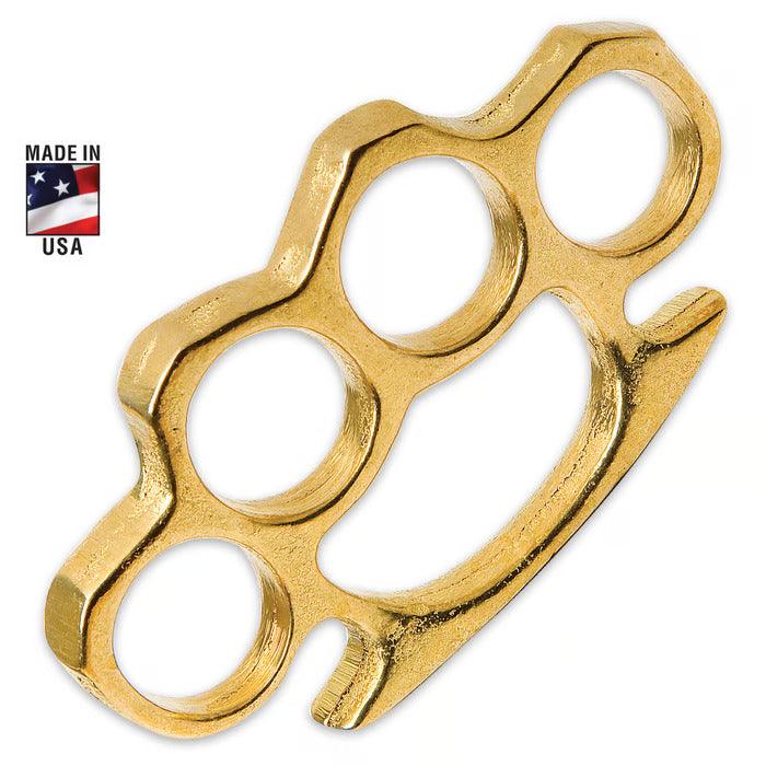 Brass Knuckles - Heavy Duty 1/2 Pound Paperweight - propswords