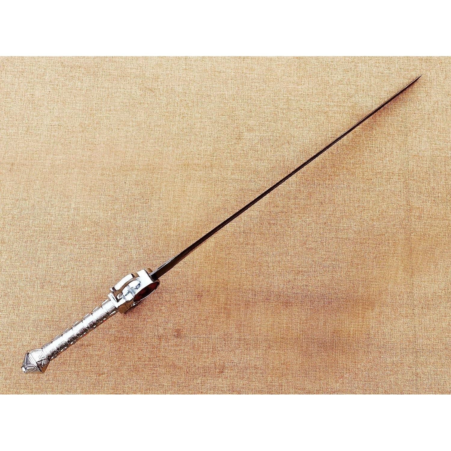 Hand-Forged Damascus Steel Thundercats Lion-O Sword of Omens Replica with Leather Sheath – Battle Ready - propswords