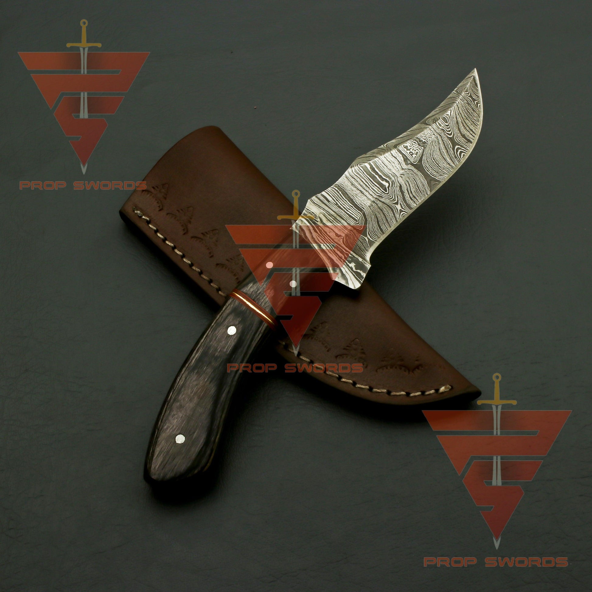 Mastercrafted Damascus Steel Fixed Blade Knife with Premium Sheath: Your Ultimate Companion - propswords