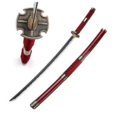 Roronoa Zoro's Sandai Kitetsu Katana Zoro Sword Sandai Kitetsu Wood - propswords