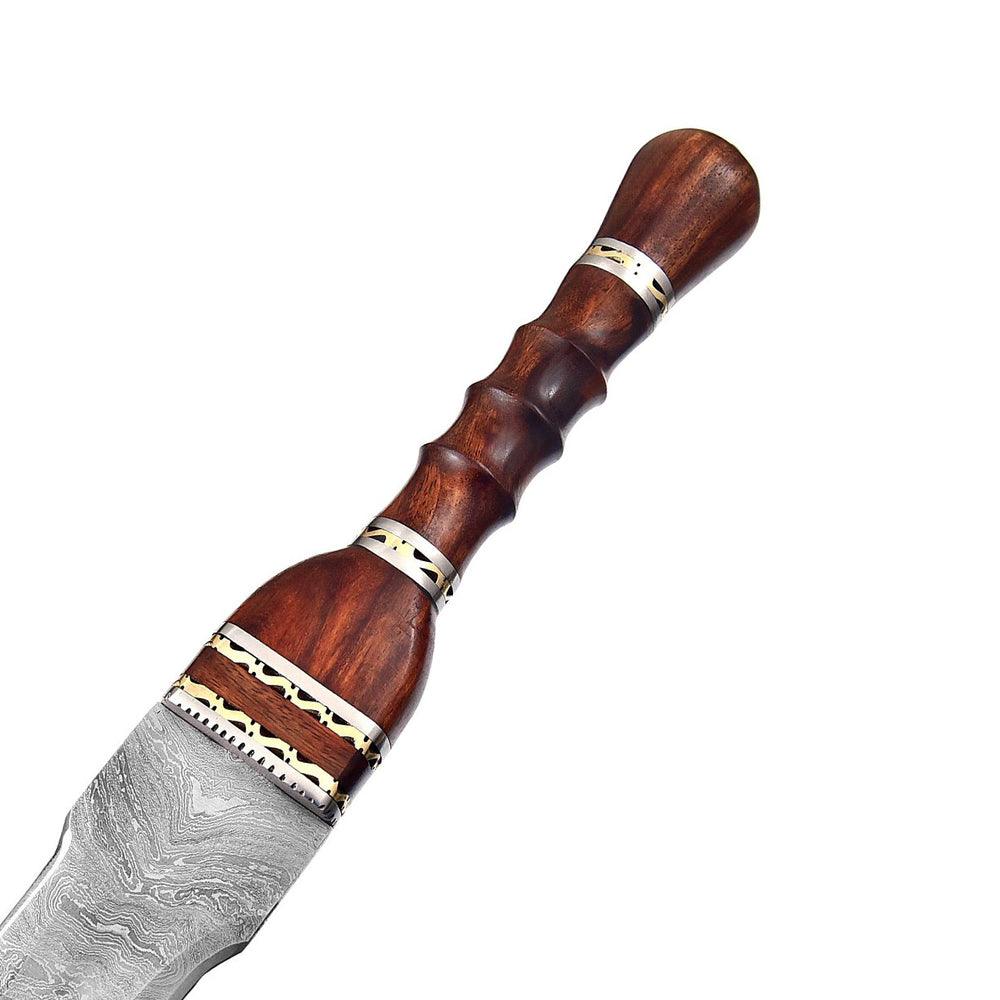 Handmade Damascus Steel Primitive Roman Inspired Gladius Historical Replica sword - propswords