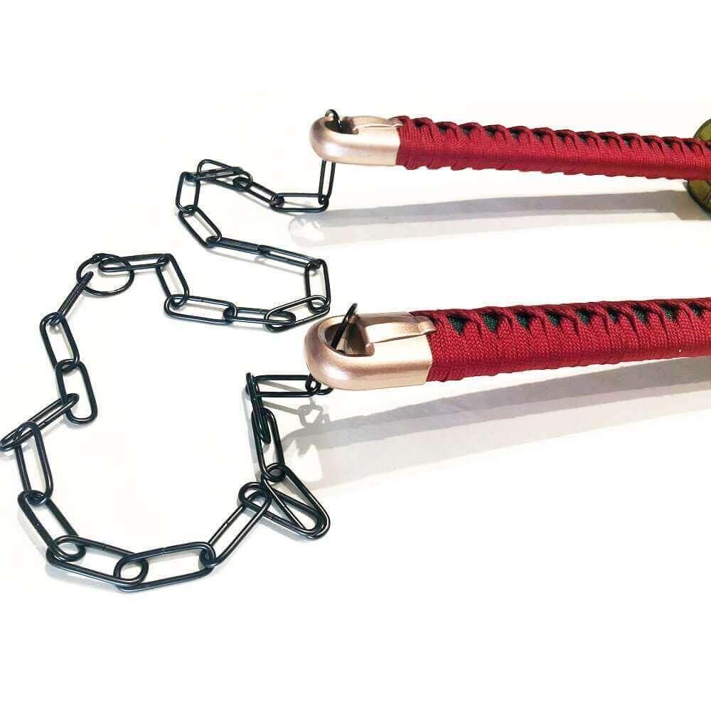AMBER NICHIRIN BLADE TWIN BLADE SWORDS TENGEN UZUI FROM DEMON SLAYER - propswords