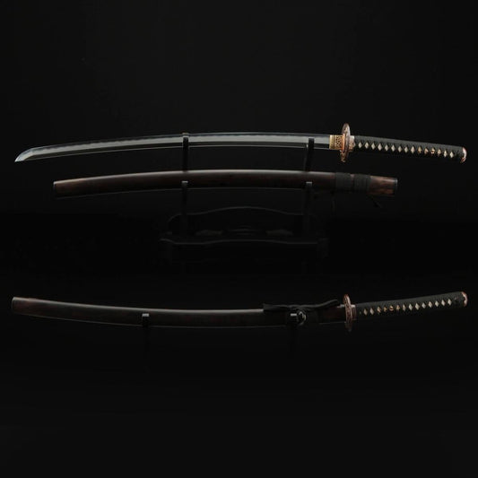 Authentic Japanese Katana Damascus Steel Hand Forged Sturdy Tactical Swords - propswords