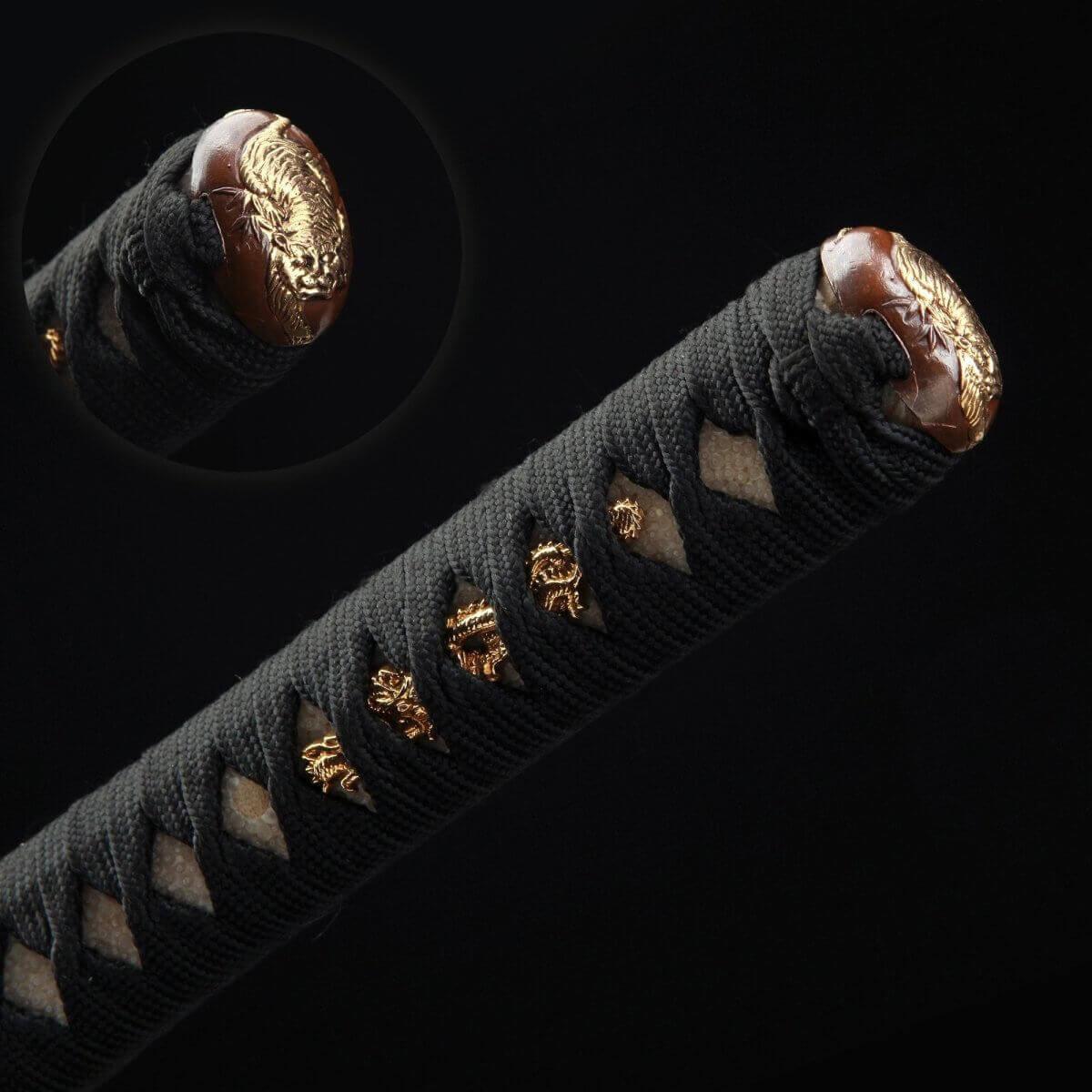 Authentic Japanese Katana Damascus Steel Hand Forged Sturdy Tactical Swords - propswords