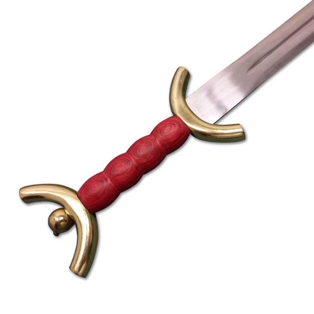 Boudica Celtic War Sword Gaelic Queen Irish Red Brass Sword - propswords