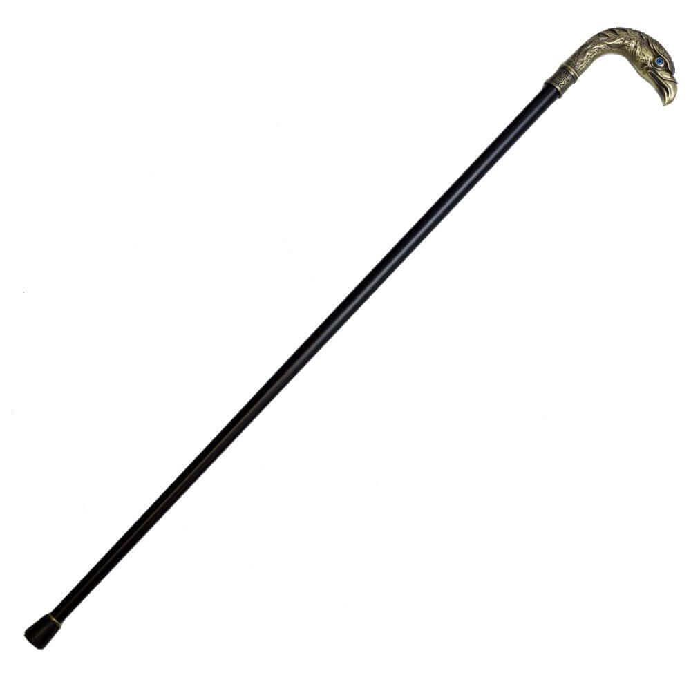 Brass Finish Eagle Head Luxury Cane Sword - propswords