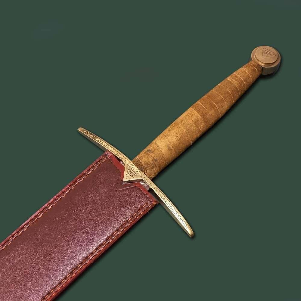 Einherjar Blade of Valhalla Damascus Steel Viking Long Sword - propswords