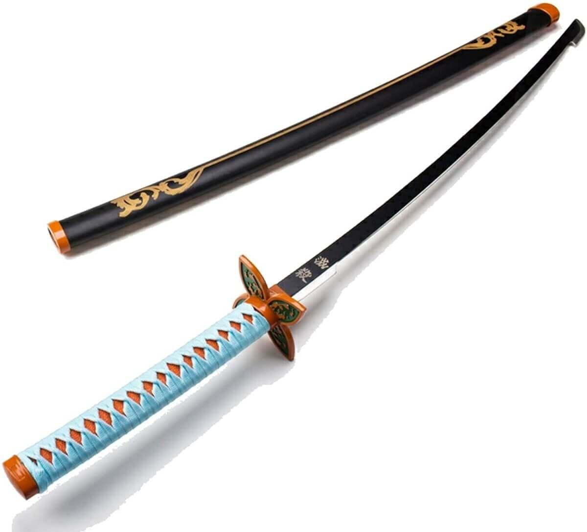 Demon Slayer: Kimetsu no Yaiba Shinobu Kocho's Nichirin Katana Sword Replica - propswords