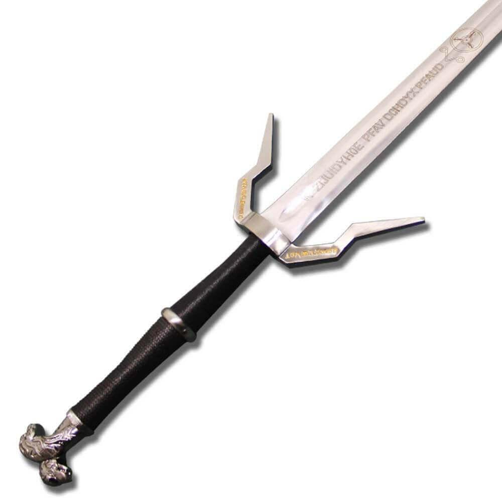 SILVER RUNE SWORD OF GERALT OF RIVIA 3 THE WITCHER 3 REPLICA SWORDS - propswords