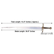 BlackFyre Full Metal, Daemon Targaryen dark sister sword Dragon House Sword viserys sword - propswords