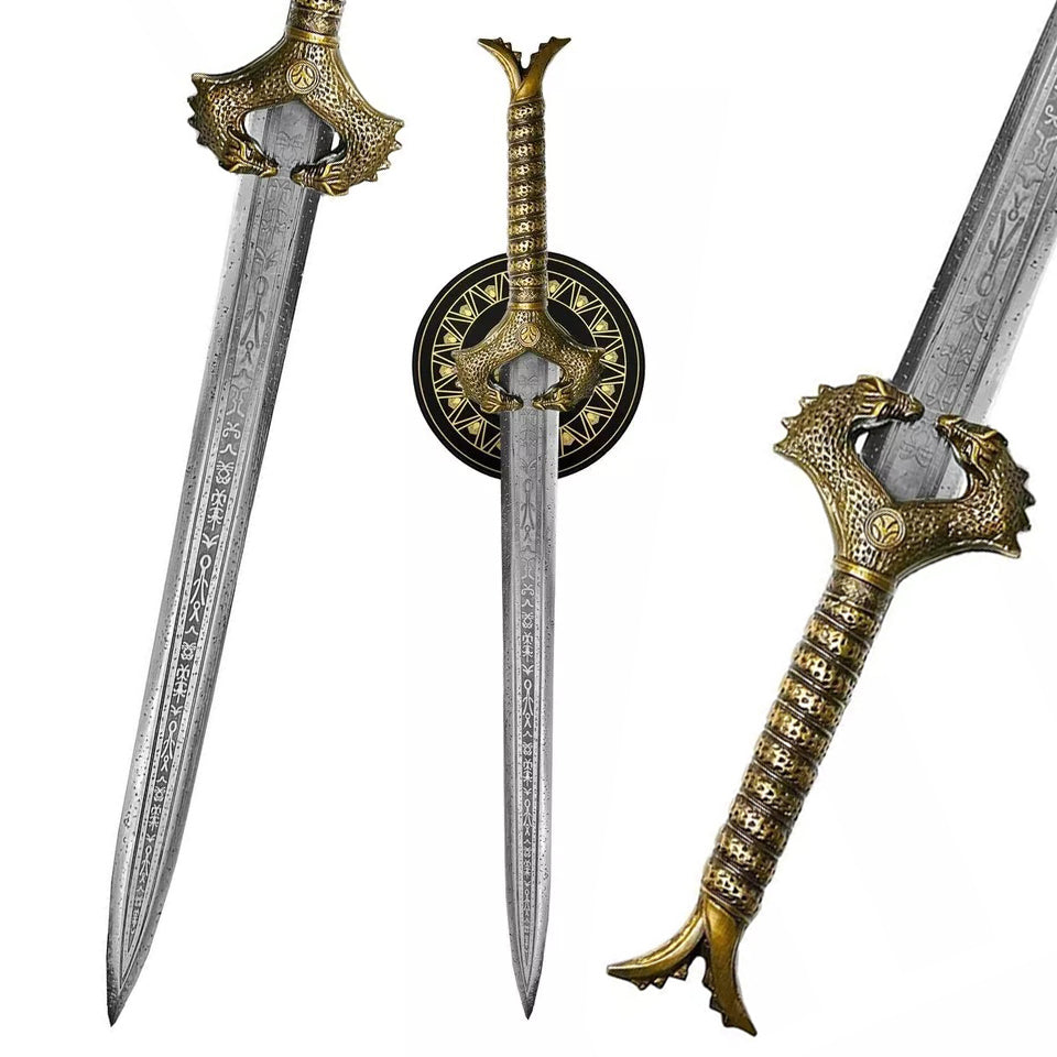 Stainless Steel Wonder Women Sword OF Diana Princess With Wall Plaque - propswords