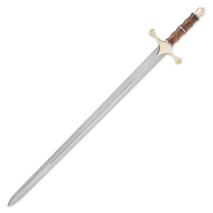 Mount Carmel Sword And Scabbard - Stainless Steel Blade, Wooden Handle, Brass Cross-guard And Pommel - propswords