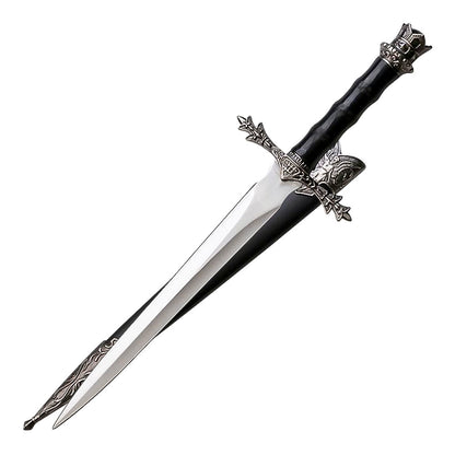 13.5” Fantasy Historical Short Sword King Arthur Collectors Knife with Scabbard-Satin Finish