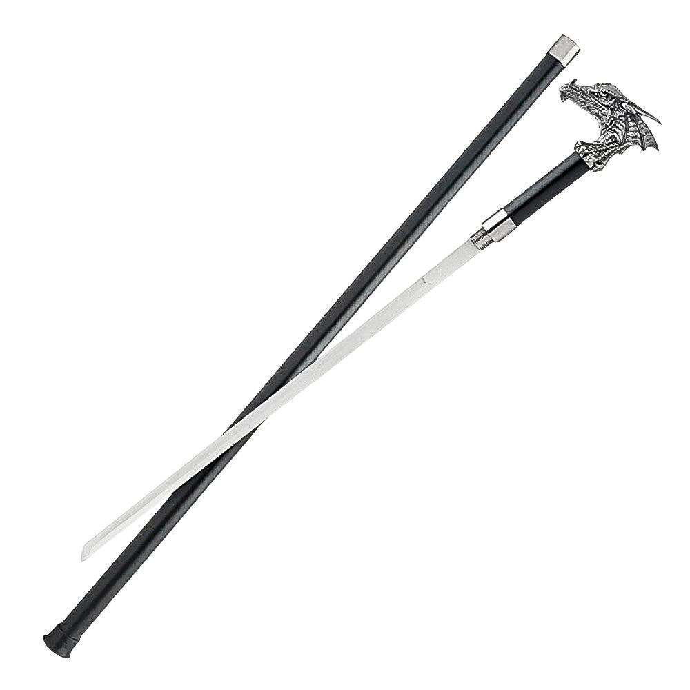 Dragon's Lair Cane - 39 1/2 Inches, Satin-Finished Blade - propswords