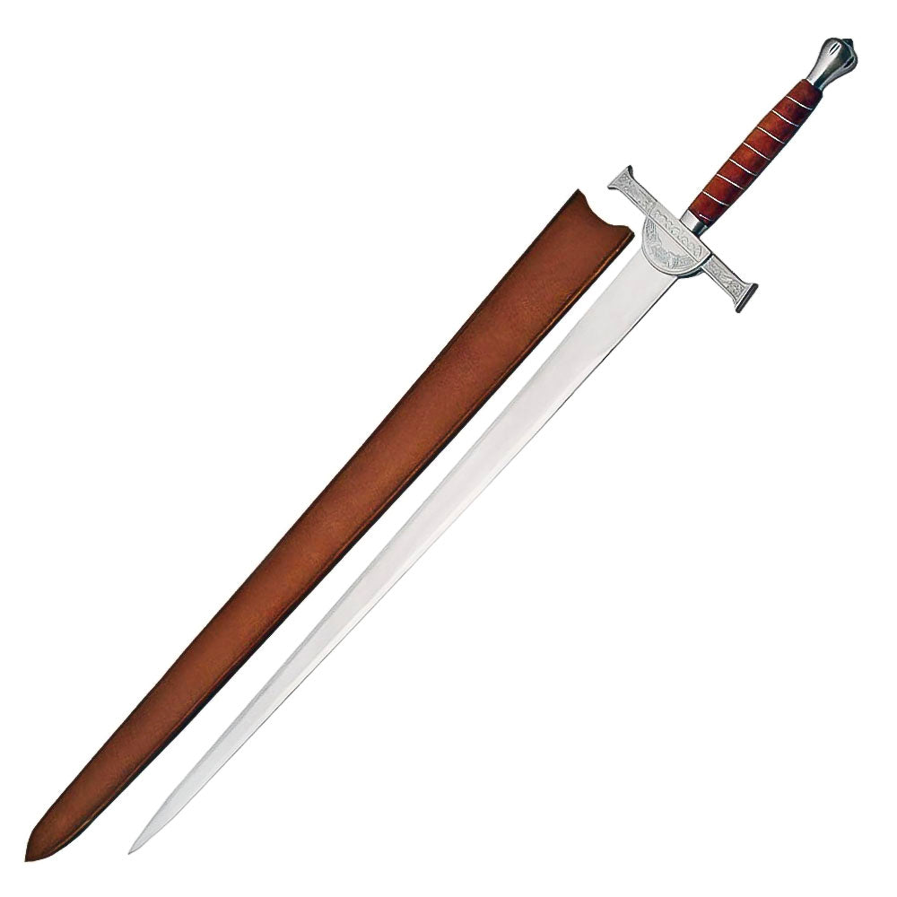50" Handmade Stainless Steel Macleod Clan Broadsword Sword - propswords