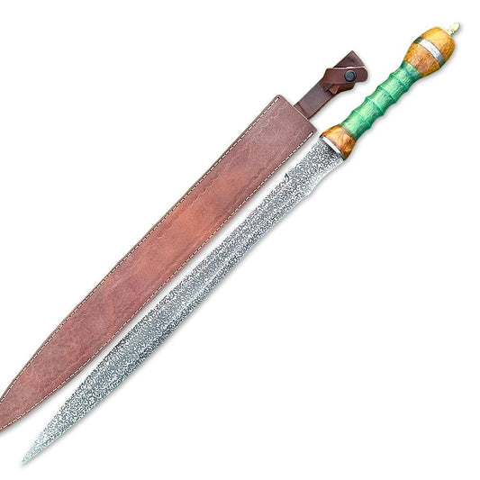 Handmade Stainless Steel Medieval Roman Gladius Historical Sword With Leather Sheath - propswords