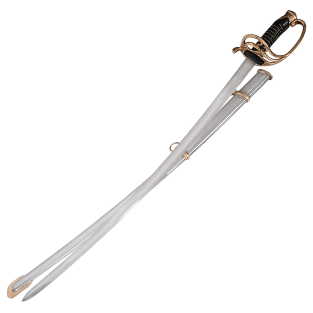 40.5 Inches Overall Shelby Officers Civil War Sword. Includes steel scabbard.