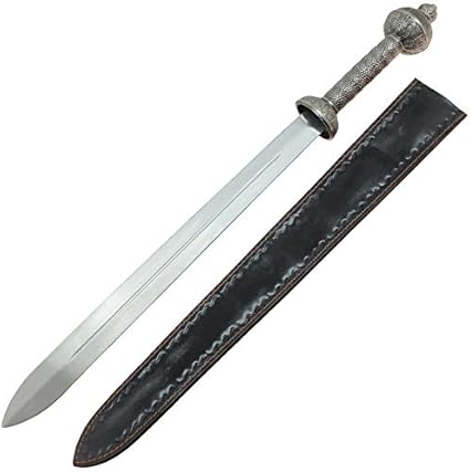 Spartan Steel Roman Gladius Medieval General Short Sword Leather Sheath Gladiator Weapon