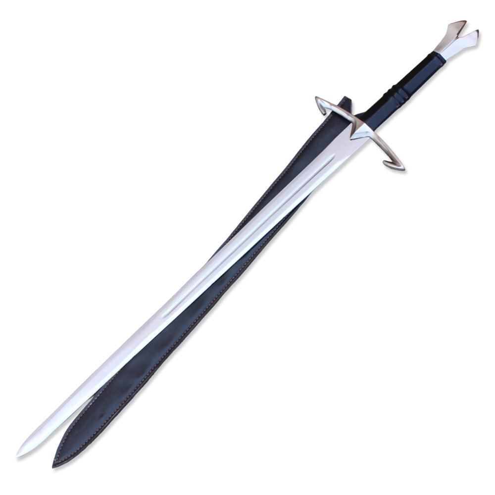 The Black Death Gothic Sword Medieval Sword Comes with leather sheath - propswords