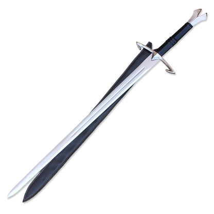 The Black Death Gothic Sword Medieval Sword Comes with leather sheath - propswords