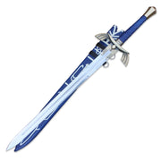 Deluxe zelda real sword High Carbon Steel Replica Breath of The Wild Double Edge Sword With Scabbard - propswords
