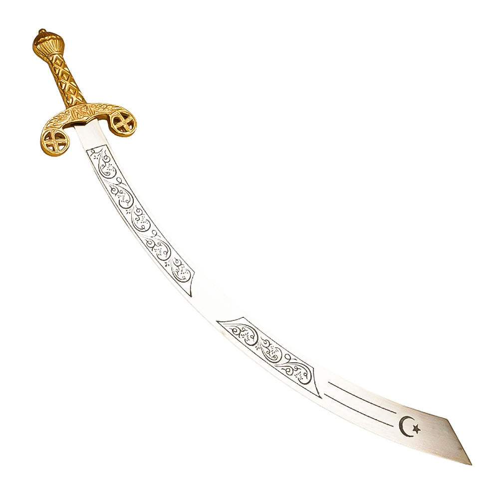 36” Belly Dancing Mystical Etched Scimitar of Balance Sword