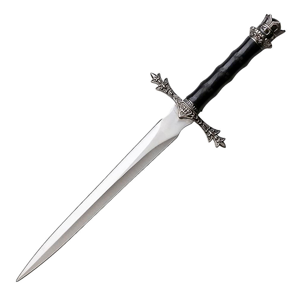 13.5” Fantasy Historical Short Sword King Arthur Collectors Knife with Scabbard-Satin Finish