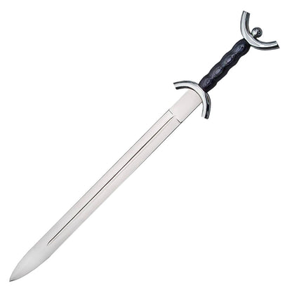 31” Handmade Stainless Steel Black Celtic War Sword With Sheath - propswords
