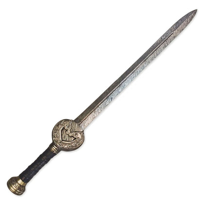 Handmade Damascus Steel 38 inches King Theoden Herugrim Sword Lord Of The Ring Sword Battle Ready With Leather Sheath