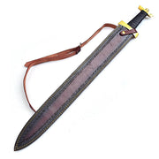Handmade Damascus Steel Roman Inspired Spatha Historical Replica Sword - propswords