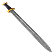 Handmade Damascus Steel Roman Inspired Spatha Historical Replica Sword - propswords