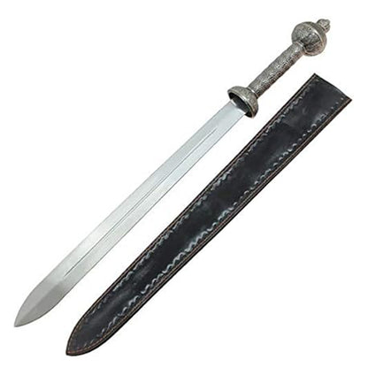 Spartan Steel Roman Gladius Medieval General Short Sword Leather Sheath Gladiator Weapon