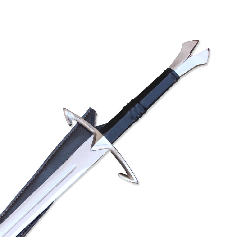 The Black Death Gothic Sword Medieval Sword Comes with leather sheath - propswords