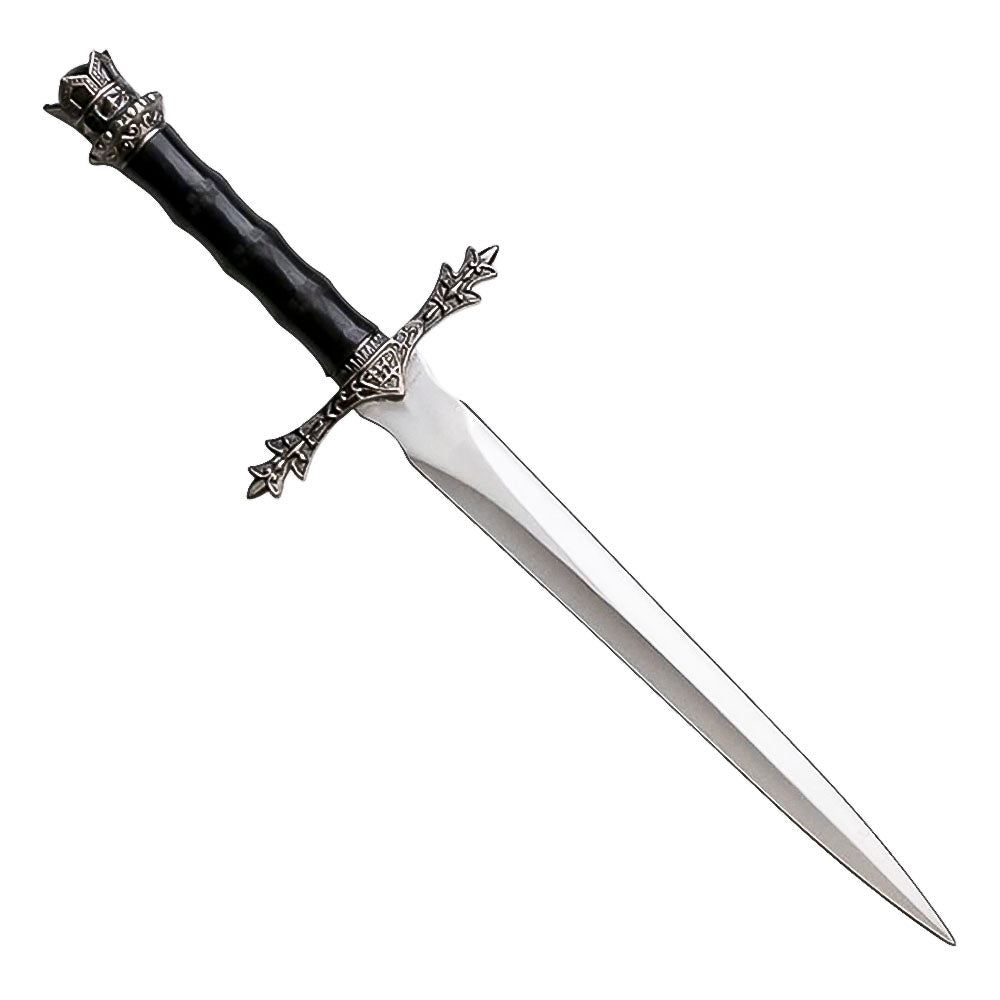 13.5” Fantasy Historical Short Sword King Arthur Collectors Knife with Scabbard-Satin Finish