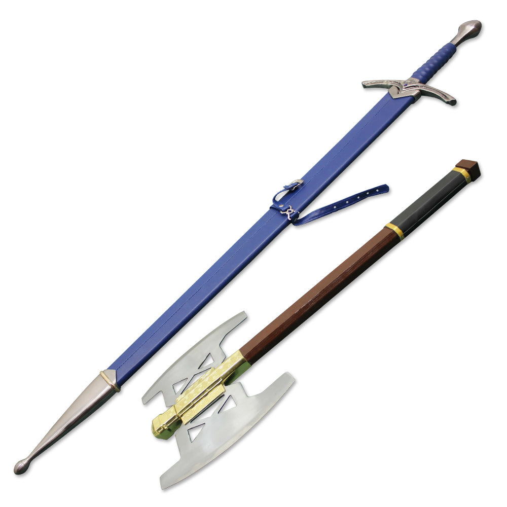 Glamdring Sword of Gandalf & Gimli Battle Axe Gold From Lord of The Rings - propswords