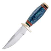 8" Stainless Steel Bushcraft Skinner Knife Outdoor Hunting Knife Wood Handle With Sheath