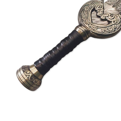 Handmade Damascus Steel 38 inches King Theoden Herugrim Sword Lord Of The Ring Sword Battle Ready With Leather Sheath